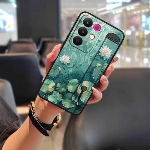 Phone Case Compatible with Realme15X 5G Global, Kickstand Phone cover Sleeve Phone Holder Shockproof Painting Silicone Back Cove