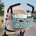 luxdag Kinderwagen Buggy Organizer mit Reißverschluss (Farbe & Motiv wählbar) - Kinderwagentasche zum Anhängen - Baby Zubehör