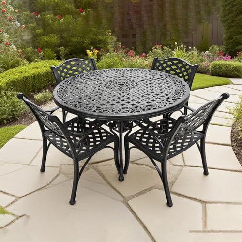 5-Piece Cast Aluminium Patio Dining Set