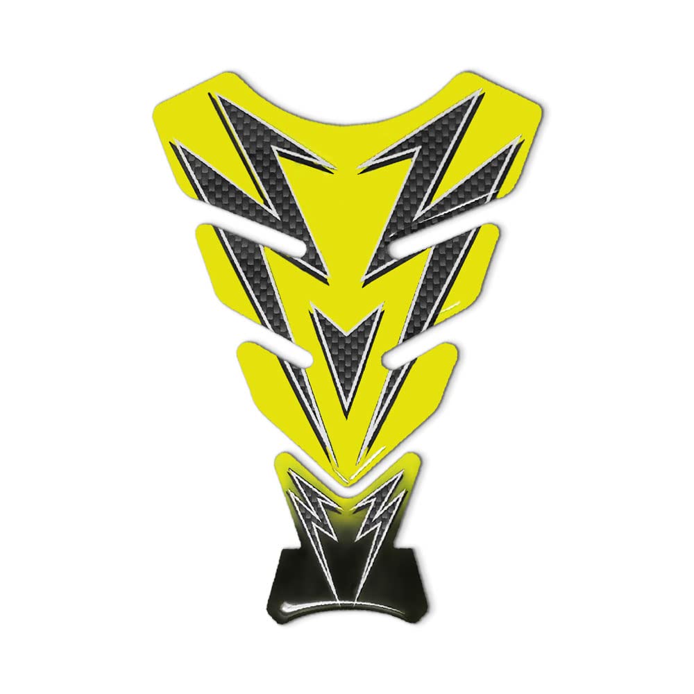 Protector de depósito Tank Pad adhesivo 3D para Moto Colors Amarillo, 13 x 19 cm