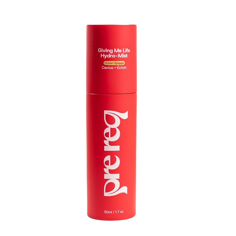 Bruma facial Prereq Care Giving Me Life Hydro-Mist com ectoína e extrato de cacto, refilável, 50 mL