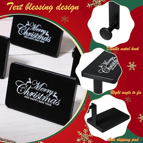 4-Pack-Merry-Christmas-Stocking-Holders-Mantel-Stocking-Hangers-Heavy-Duty-Fireplace-Stocking-Holders-Weighted-Stocking-Hanging-Hooks-for-Xmas-Holiday-Party-DecorationBlack 4 Pack Merry Christmas Stocking Holders Mantel Stocking Hangers Heavy Duty Fireplace Stocking Holders Weighted Stocking Hanging Hooks for Xmas Holiday Party DecorationBlack