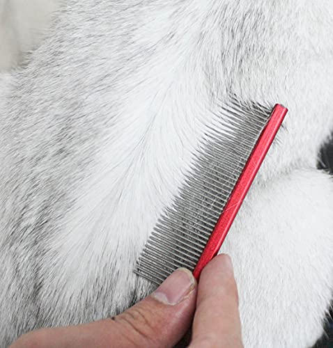 Pet Grooming Comb Rat Tail Comb Cat Hair Trimmer Combs Dog Hairstyle Comb Float Hair Removal Dematting for Cat & Dogs… - Image 4
