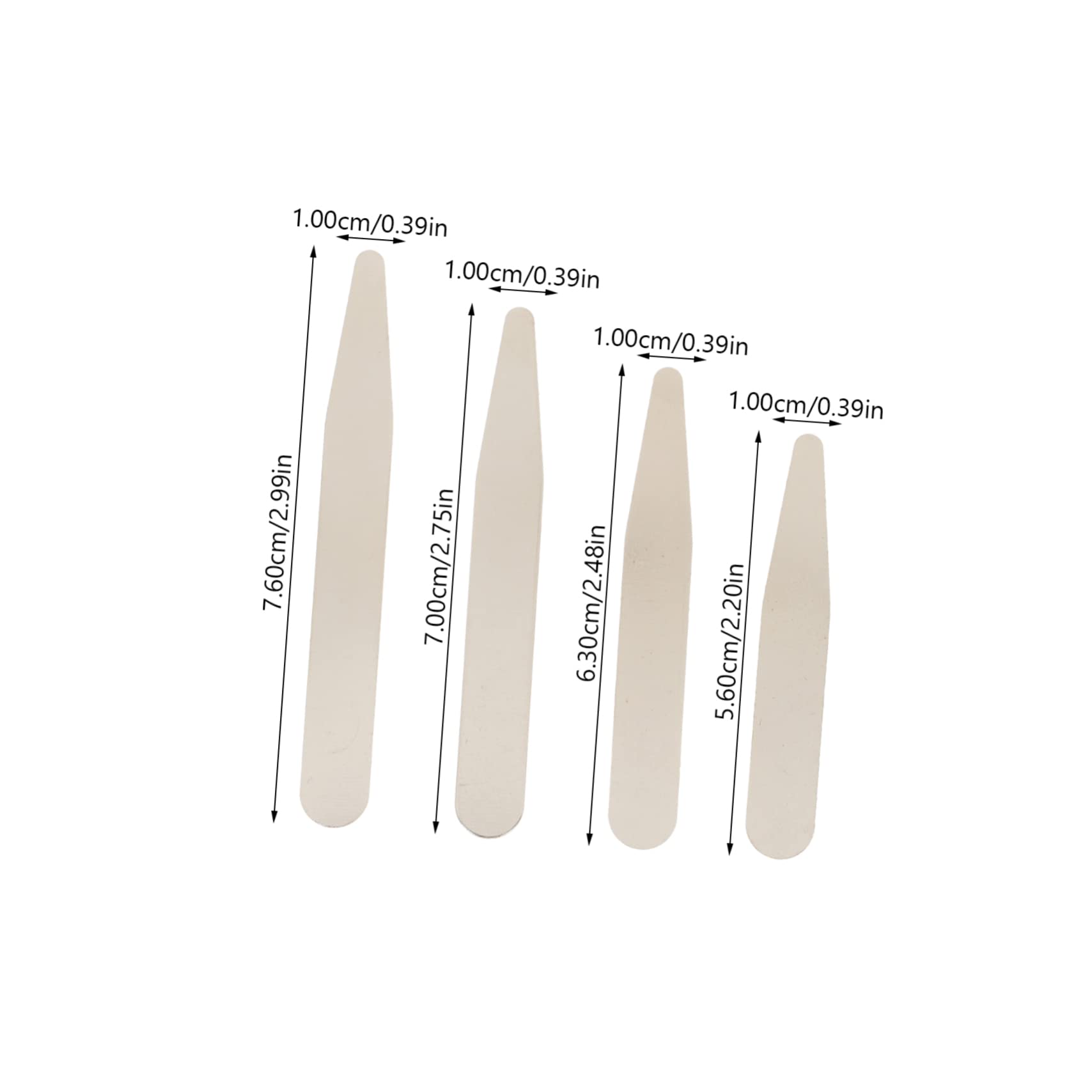 TOVINANNA 36pcs Collar Stays for Men's Dress Shirts Inserts Comfortable Fit for Long Sleeve Shirts