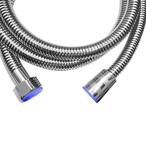 Tuyau de douche flexible acier inoxydable 1,5 m argenté flexible douche
