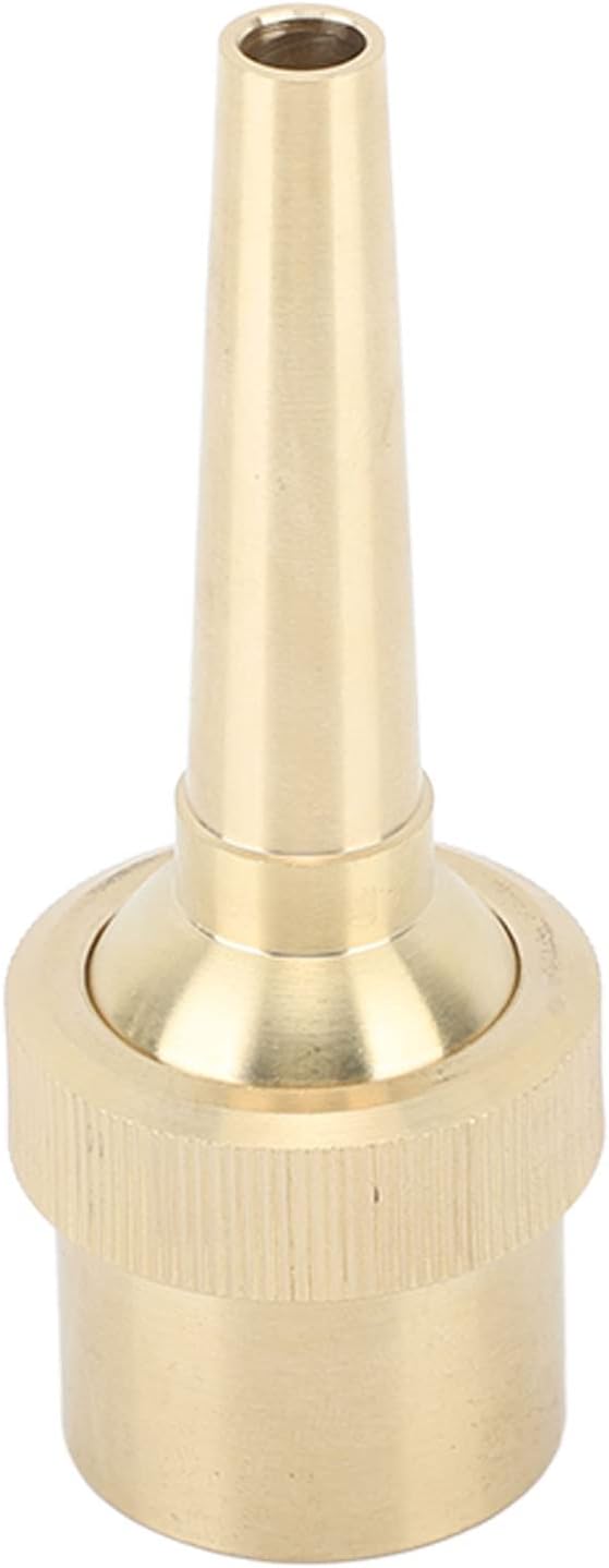 Fountain Nozzle,Garden Sprinkler, Fountain Nozzle,Brass Direct Fountain Nozzle Female Screw Connection Spherical Joint Straight Fountain Nozzle for Pond Garden Fountain Fountain(G1 in)