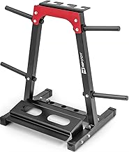 Hop-Sport Barbell Stand - Weight Plate Stand for Dumbbells Shelf for Weights and Dumbbell Bars up to 200 kg
