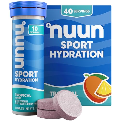 Nuun Sport: Electrolyte Drink Tablets, Tropical, 10 Count (Pack of 4) - image 1