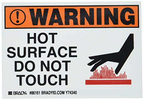 Étiquette pour machine de 8.9 cm Brady 86161 signalétique de matériel