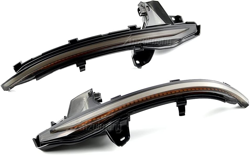 2pcs Dynamic Sequential Blink LED Side Mirror Turn Signal Light Assembly Compatible with Au-di A6 C8 4A A7 4K 2019 2020 A8 D5 2018 2019