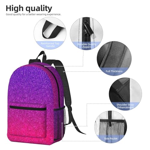 Sac à dos tendance noir bicolore taille unique avec compartiments de rangement - 5