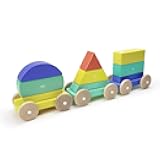 9 Piece Tegu Magnetic Shape Train Building Block Set, Big Top