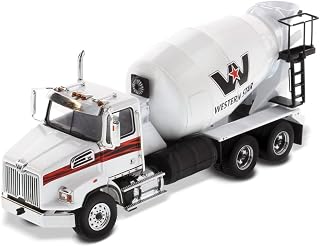 Diecast Masters 1:50 Scale Western Star 4700 SBFA Tandem with Mixer | Transport Series | White Model 71035