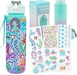 Decorate Your Own Water Bottle Kits for Girls, Graduation Birthday Gifts for 5-12 Year Old Girl, Crafts for Kids Ages 4-8, Arts And Crafts for Kids Ages 8-12, Toys for Ages 5-7, Toys for Girls 8-10