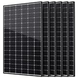 wnzoyon N-Type 18BB 1200W Solar Panel, 6Pcs 200 Watt Solar Panel 12V/24V,25.4% Efficient Monocrystalline PV Module for Batteries, Off-Grid Charger for RV, Marine, Farm, Trailer, Cabin, Home.