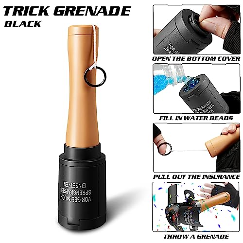 Zhongren Hand Grenades M24 Army Toy Tactical CS Water beads Airsoft Grenade Toys Battle Game Water Bullets Refill BB Shower Rival Role Play Dress Playset Gift for 14+ - Image 10