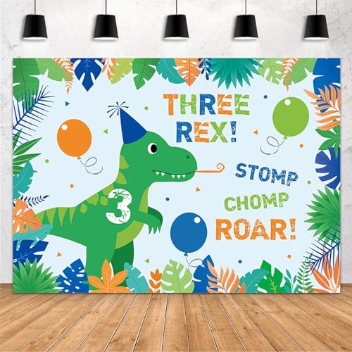 Toile fond anniversaire 3 ans dinosaure résout les décors complexes