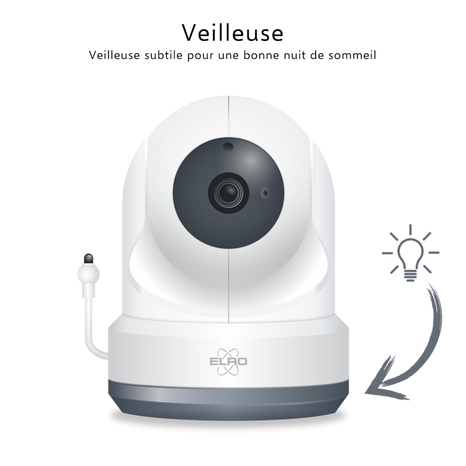 ELRO BC4000 Baby Monitor Royale Full HD Babyphone avec écran tactile 12,7 cm et application