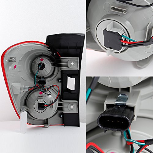 Akkon - For Chevy Equinox Suv Red Clear Rear Tail Light Brake Lamp Taillamp Repalcement Passenger Right Side #TOP2