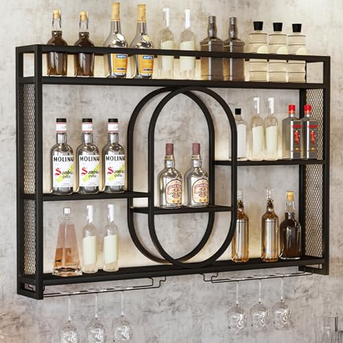 Support de rangement multifonctionnel pour verres à vin et bouteilles - 4