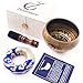 Coffret Bol Tibétain de Méditation Zenamaste® • Fait à la main dans la cité de Bhaktapur au Népal • 350gr - ⌀8,9cm • + Coffret en papier népalais avec Coussin et Maillet en bois