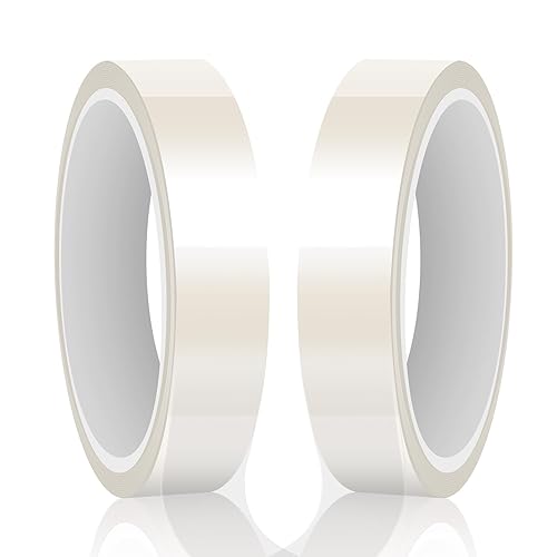 HTVRONT Cinta resistente al calor - Cinta de sublimación 2 rollos de cinta de transferencia de calor de 0.787 in x 108.3 ft, cinta de calor sin