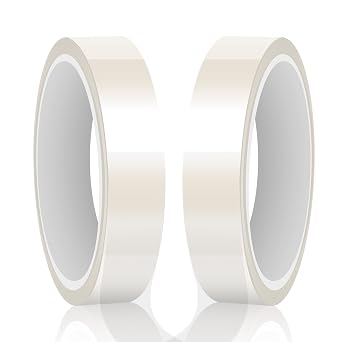 HTVRONT Heat Resistant Tape - Sublimation Tape 2 Rolls 20mm x 33m Heat Transfer Tape, No Residue Heat Tape for Sublimation Blanks Tumblers Mugs Fabrics, Adhesive Heat Transfer Heat Press Tape Clear