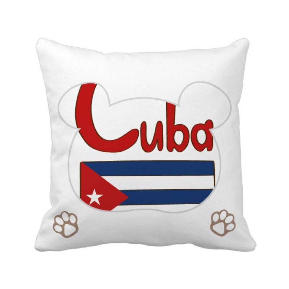 Housse de coussin ours rouge bleu Cuba pour raviver un canape terne facilement