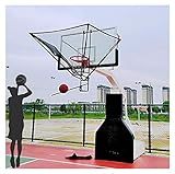 SRNSAEB 180° Rotating Basketball Rebounder Net Return System, Hanging Easy Fold Shooting Basketball Rebounder Device, for Basketball Goal Free-Throw Practice