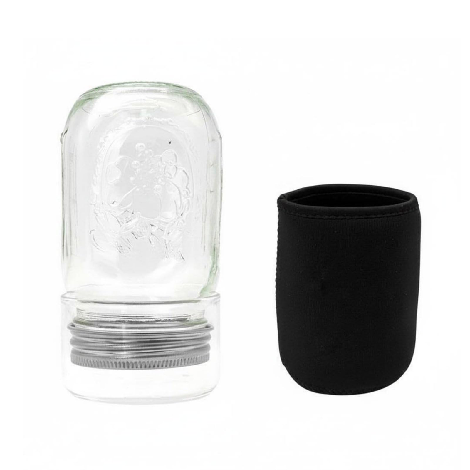 Food Grade Glass Sprouting Jar Set Easy Drainage Mason Jar Sprout Kit Good Airflow Germination Kit Stainless Steel for Indoor Growing, Home Gardening, Sprouting Jar Set-image-5