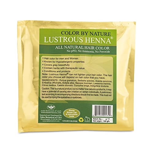 All Natural Lustrous Henna Blonde 100 gramos miniatura 2