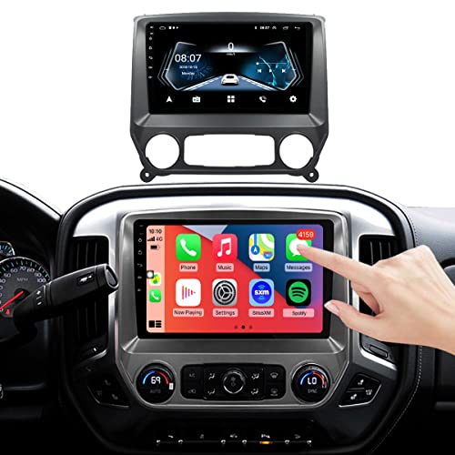 Radio for Chevy Chevrolet Silverado Android Stereo 2014-2018 IPS 10.1inch Touch Screen 2G RAM 32G ROM Build in Wireless carplay Free Camera