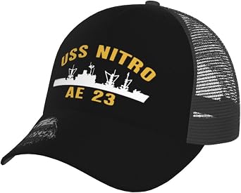 USS Nitro AE-23 Trucker Hat - Snapback Hat, Breathable Mesh Baseball Cap