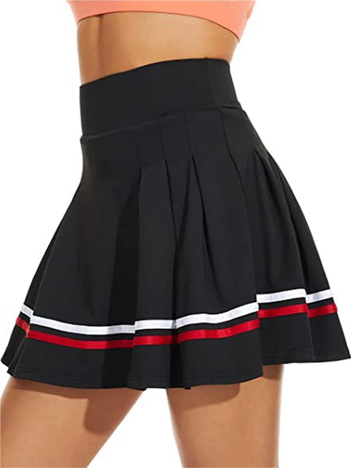 Vestido Tenis Mujer Falda De Tenis For Mujer, Plisada, con Cinturón Y Bolsillo, Pantalones Cortos Integrados, For Golf, Yoga, Fitness, Falda Elástica Alta For Niña