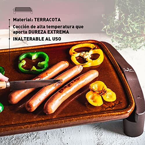 Plancha Grill Jata GR559 - Terracota, 1600W, 1L