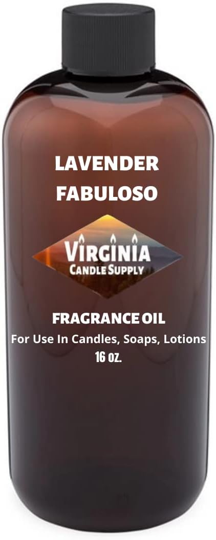 Lavender Fabuloso Fragrance Oil (Our Version of The Brand Name) (16 oz Bottle) for Candle Making, Soap Making, Tart Making, Room Sprays, Lotions, Car Fresheners, Slime, Bath Bombs, Warmers…