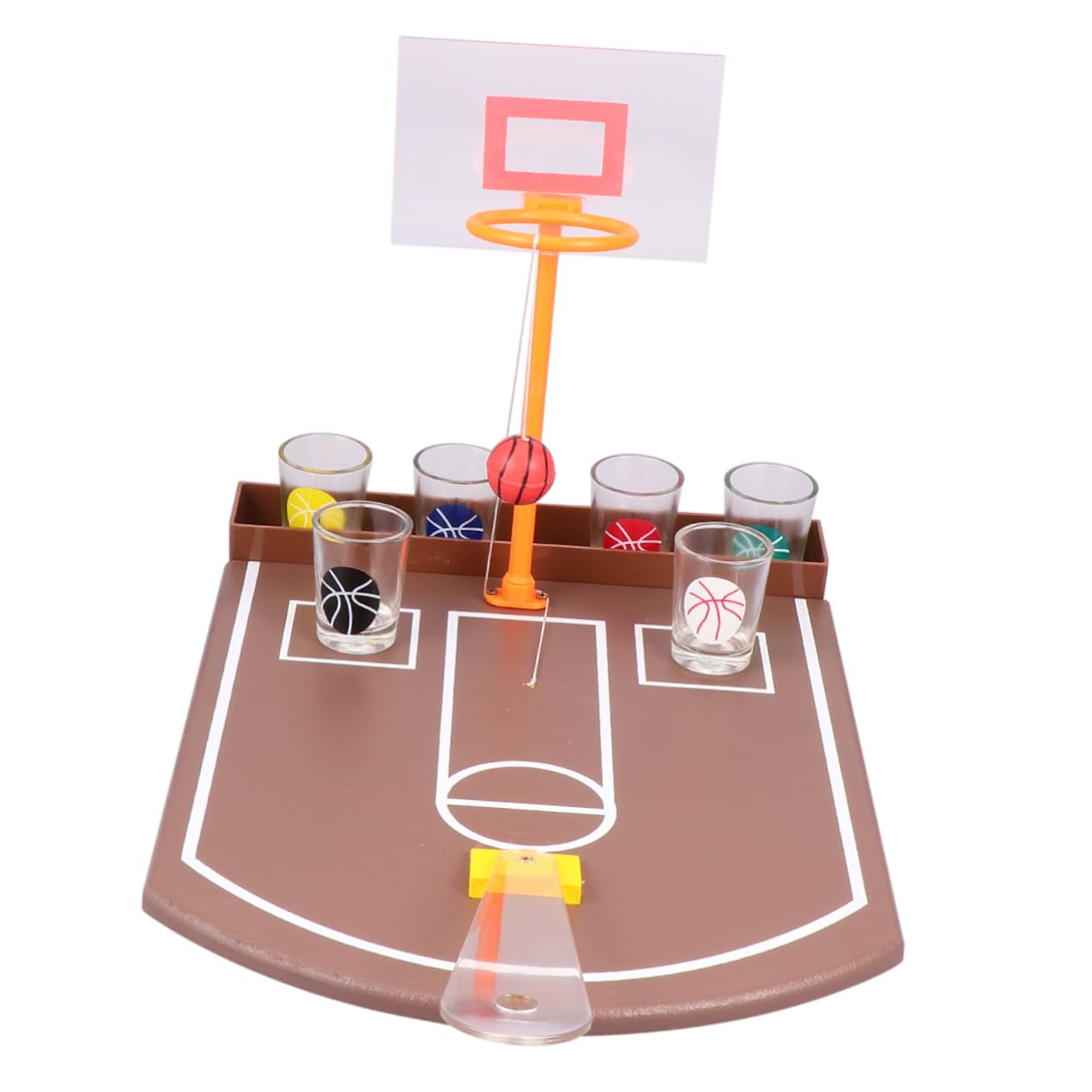 Kisangel Basketball Party Decorations 1 Set Desktop Basketball Drinking Toy for Bar Entertainment Games
