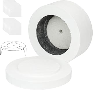 Mikrowellen Brennofen Set zum Verschmelzen von Glas und Ton, Mini Brennofen für Keramikfaser mit Ständer und Einlegepapier für die Schmuckherstellung in der Mikrowelle, geeignet für Keramik, Glas