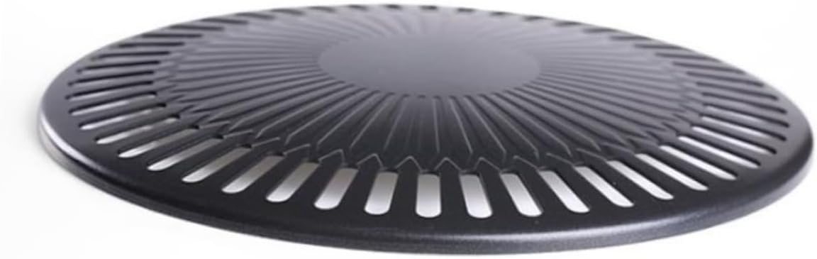 Homoyoyo 2 Sets Korean BBQ Grill Pan - Iron Griddle for Indoor & Outdoor Cooking - Nonstick Baking Tray Perfect for KBBQ Camping and Travel Barbecue Adventures