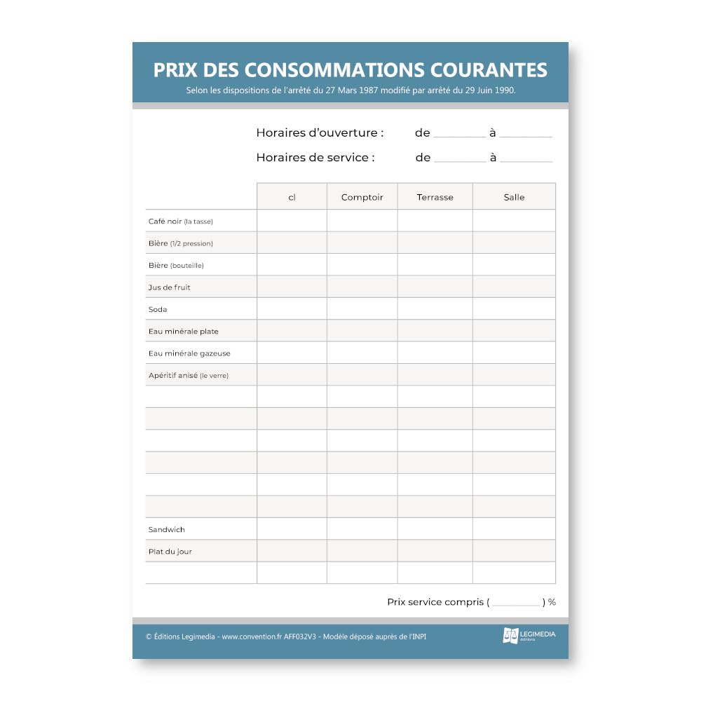Food Hygiene Notice Board - Laminated - Fixing Kit Included (Adhesive Pads) - Made in France