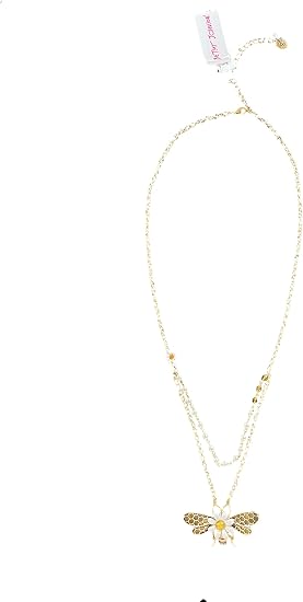 Betsey Johnson Bee Daisy Large Necklace 
