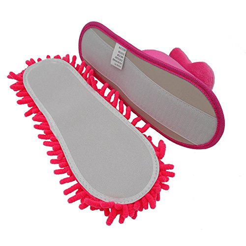 Image of Selric Super Chenille Microfiber Washable Mop Slippers Shoes, Detachable Mopping Shoes, Floor Dust Dirt Hair Cleaner, Multi-sizes Multi-Colors Available