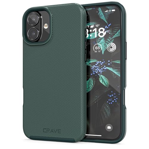 Image of Crave Dual Guard Compatible with iPhone 16 Plus Case, Compatible with MagSafe Shockproof Protection Dual Layer Case for Apple iPhone 16 Plus (6.7 inch) - Green