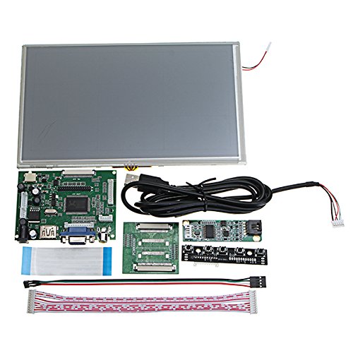 Touch Screen Lcd 1024X600 Da 9 Pollici + Scheda Driver Hdmi/Vga Per Raspberry Pi
