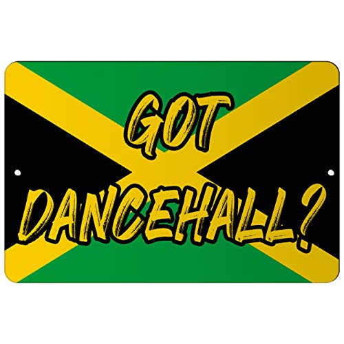 Makoroni - GOT Dancehall Jamaican Jamaica Flag 12x18 inc Aluminum Decorative Wall Street Sign