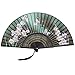 Geshiglobal Éventail pliable en bambou Motif papillon Sakura #6