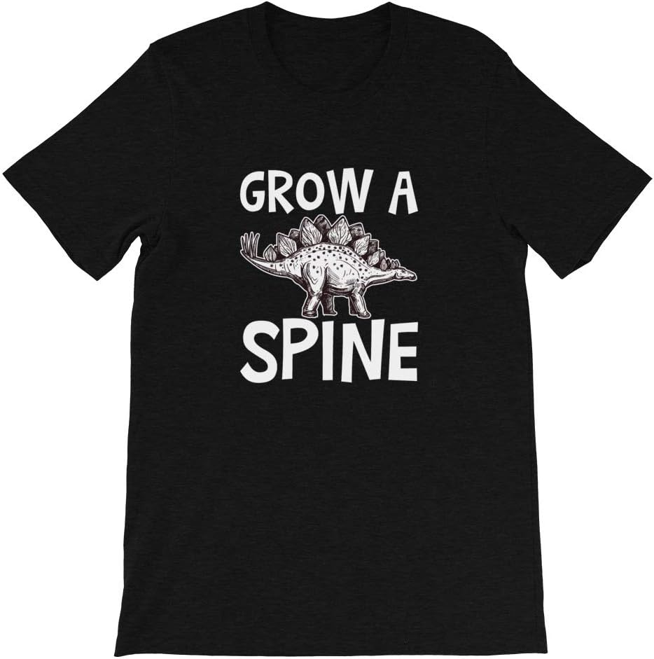 Grow a Spine T-Shirt, Teacher, Funny, Meme, Dinosaur, Shirt