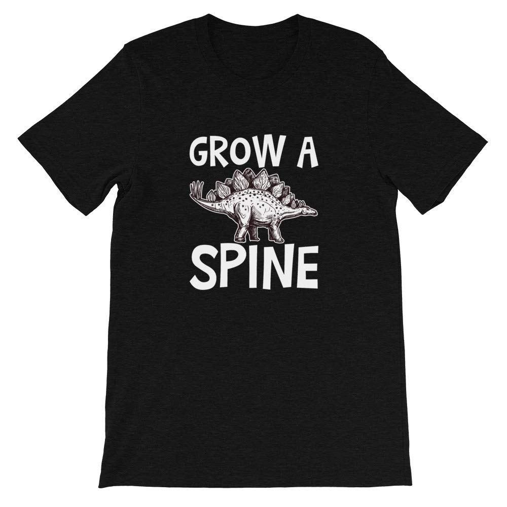 Grow a Spine T-Shirt, Teacher, Funny, Meme, Dinosaur, Shirt