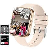 【Benachrichtigungen und SMS】Wenn Sie die Smart Watch mit Ihrem Smartphone verbinden, verpassen Sie nie wieder einen Anruf oder eine Nachricht. Sie wird vibrieren und Sie benachrichtigen, wenn Ihr Telefon einen Anruf, SMS-Text oder SNS Benachrichtigungen(Facebook，Twitter,WhatsApp,Linkedin,Messenger,Instagram) erhält. Sie verfügt auch über verschiedene Funktionen wie Stoppuhr, Anruf ablehnen, Weckererinnerung, sitzende Erinnerung usw.