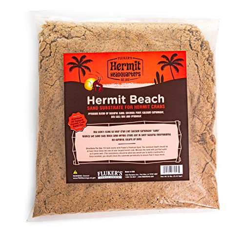 Fluker's All Natural Premium Hermit Crab Sand Substrate, Sand Mixture with Coconut Fiber, For Hermit Crab Tanks, 12 lbs. by Fluker's - Used condition - US$13.26